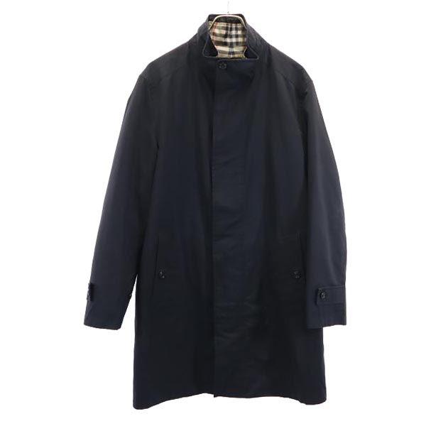 Burberry Sanyo Shokai Made In Japan With Padded Liner Coat M Black LONDON Men's Used