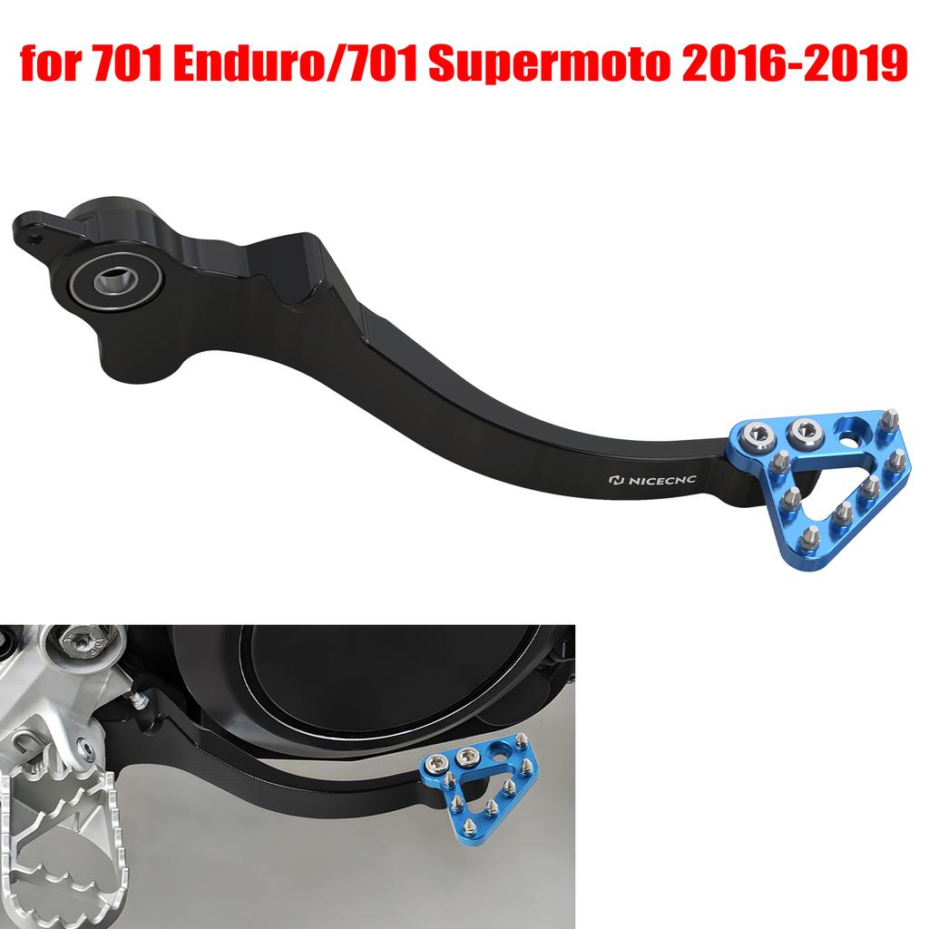NICECNC Motorcycle Large Footrests Footpeg/Brake Pedal Brake Lever for KTM 690 SMC R 690 Enduro R 690 SMCR 2011-2018 2019-2025