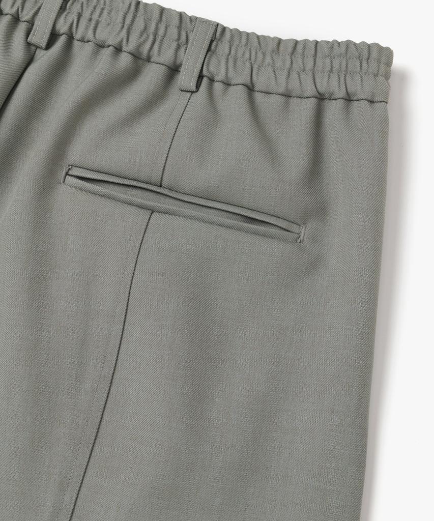 Le Mad Semi-Balloon Double-Pleat Pants - Khaki Gray