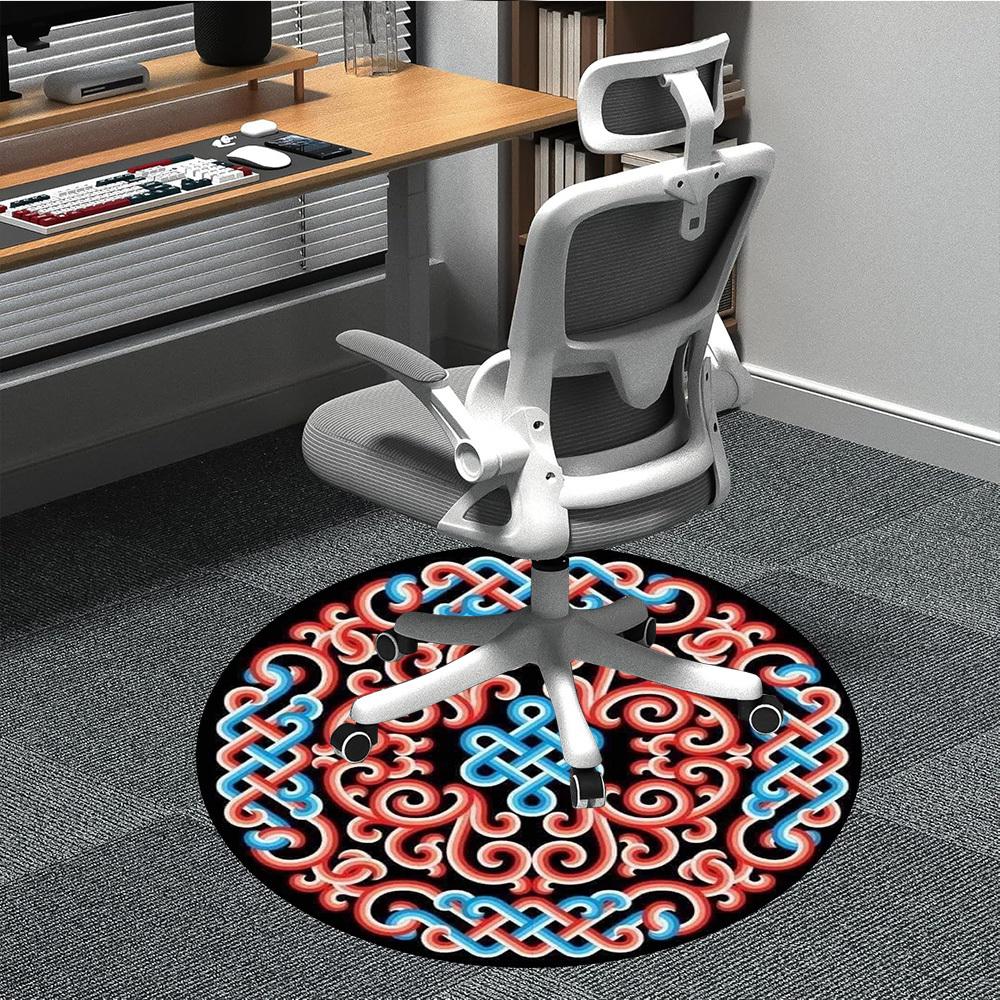 

1pc Ethnic-patterned Chair Carpet for Office, Soft Flannel Throw Mat, Perfect for Office,Holiday Party Decoration Choice yy251113142 80cm by 80cm