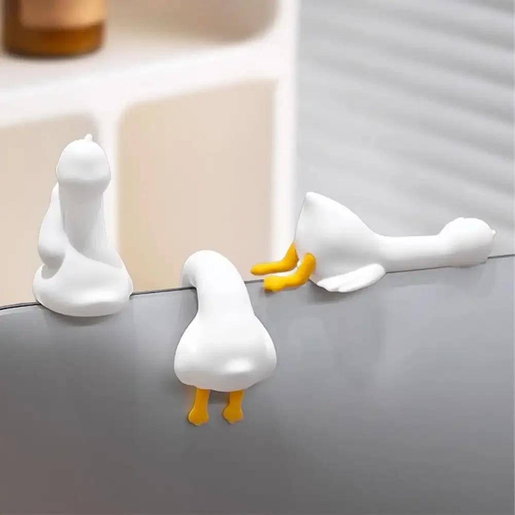 Cute Duck Car Center Console Dashboard Ornaments Universal Auto Interior Accessories For Women Girls Home Office Decor