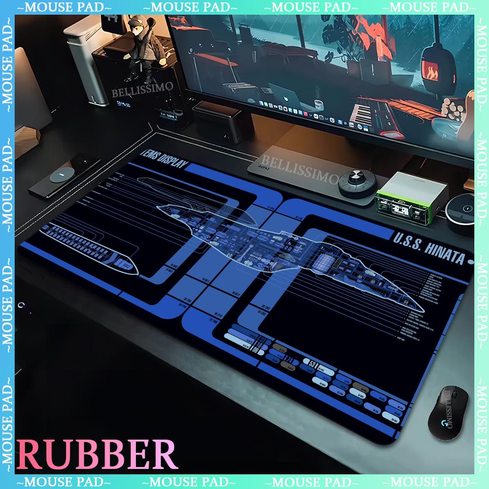 Large rubber nonslip game mat computer game player star trek XXL mouse pad cartoon keyboard mousepad desktop computer desk mats