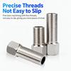 Hex Head Stainless Steel Coupling Female To Male Coupler  for Water Gas Oil Pipe
