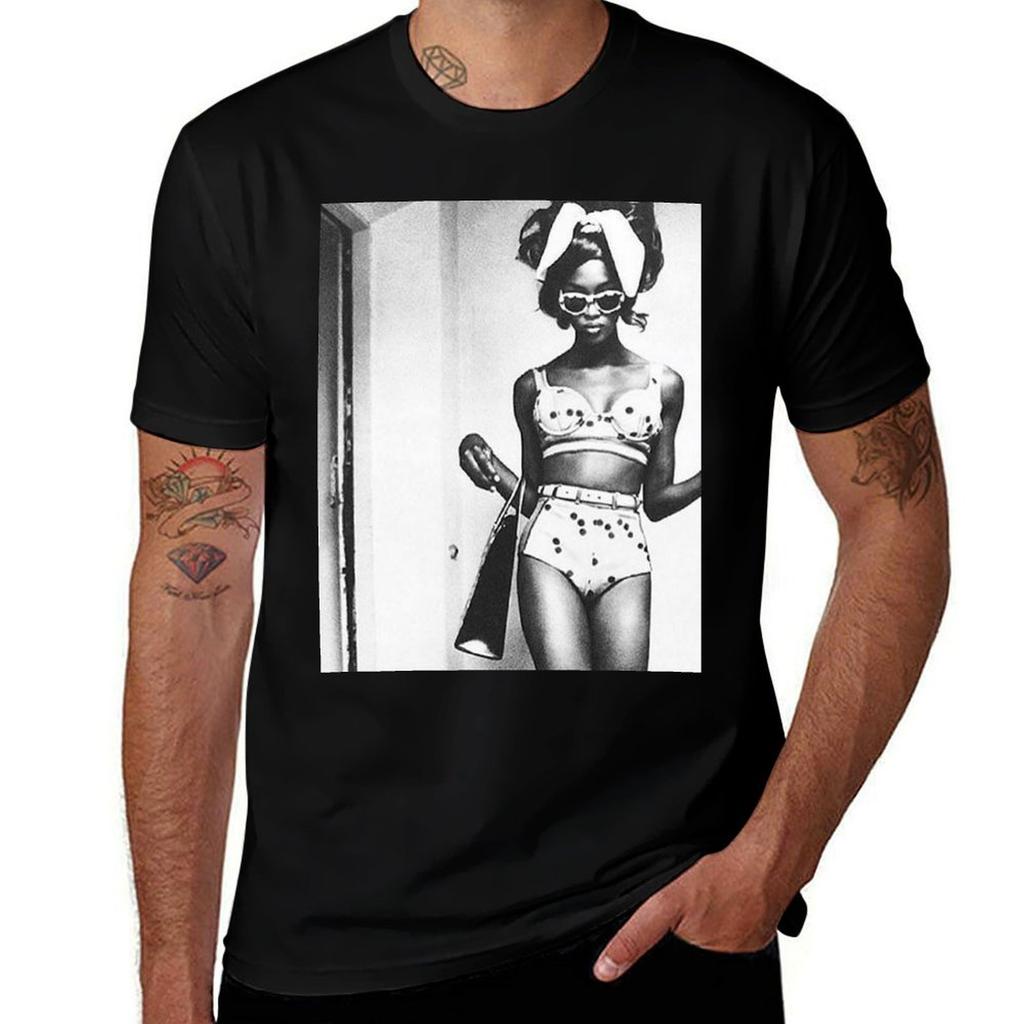 Naomi Campbell Pinup Tshirt Work Duty Casual Tshirt