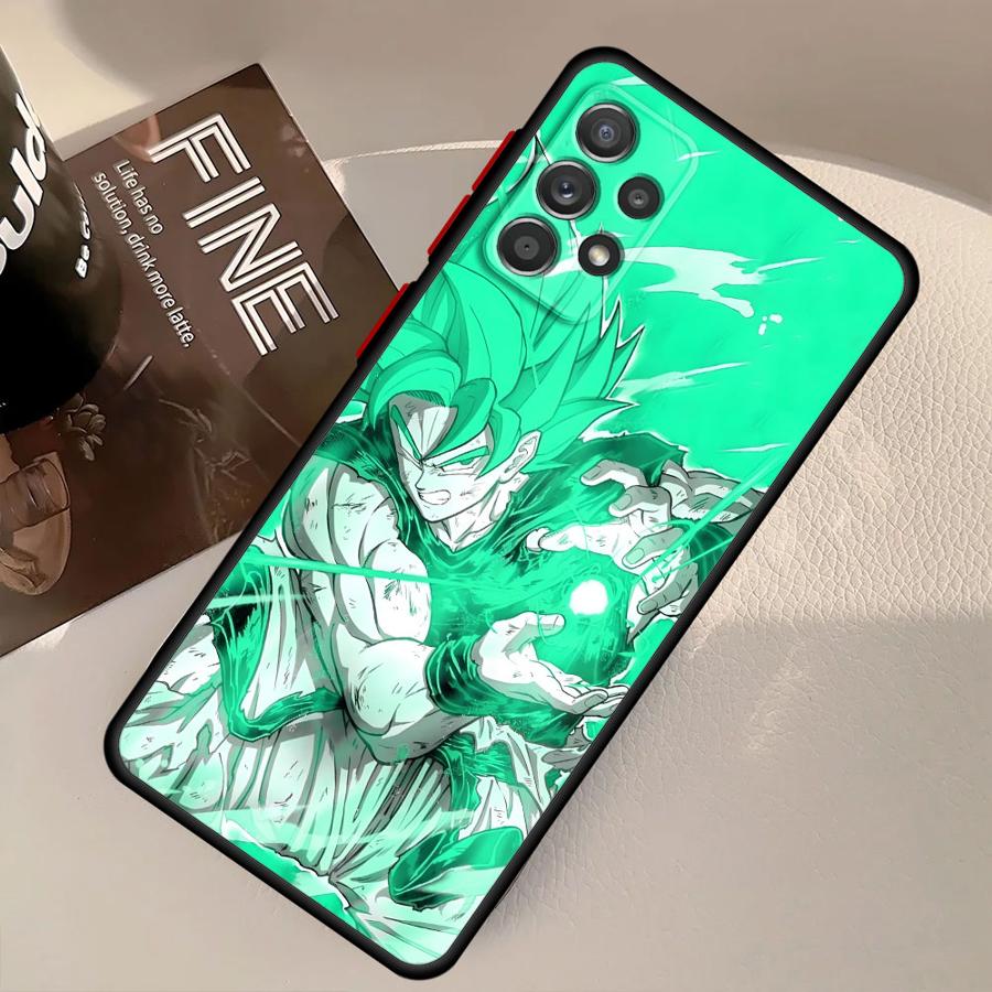 Dragon Ball Color Goku Case for Samsung Galaxy A15 A16 A06 A70 A05 A12 Note 20 Ultra 10+ 9 8 A14 A30 A13 A50 Back Phone Cover