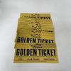 Wonka Goldenes Ticket Charlie und die Schokoladenfabrik Goldfolie Plastikkarte Kunstsammlung Gedenkgeschenk