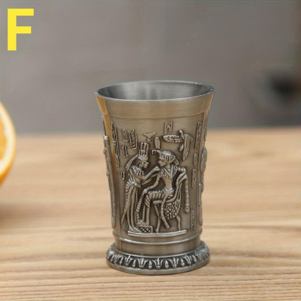 

1 шт египетский фараон винный кубок металлические поделки древний египетский тотем винный кубок креативный европейский стиль винтажный винный кубок F