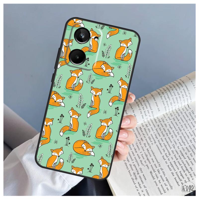 Fox Animal Pattern For Realme 11 8 9 10 Pro Plus GT Neo 5 3T 2T C11 C21 C25 C21Y C31 C30 C33 C35 C55 Case