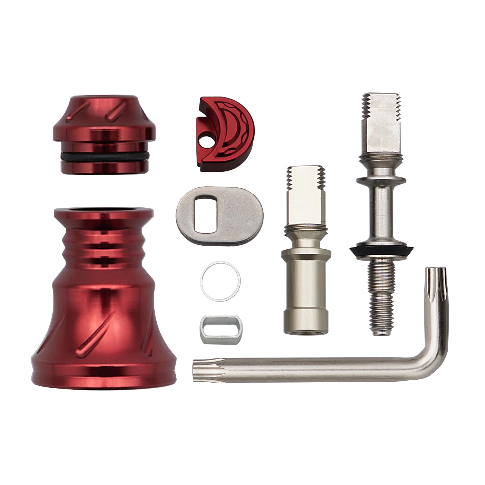 

HEIGHTEN Improved Reel Handle Skirt for HEIGHTEN Spinning Reel Handles Red Type B Variable V3.0 (Wine - - Length) (1031)