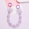 Hanging Cord Beaded Bag Pendant Bead String Bowknot Phone Strap Bow Beaded Bag Pendant  Girls