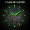 LIGE Mens Watches Fashion Business Quartz Wristwatches Waterproof Stainless Steel Chronograph Luminous Auto Date Watch for Man