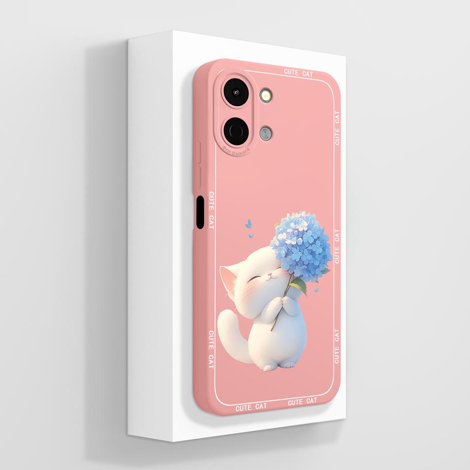 For Tecno Spark Go 3 / Pop 20 Case Creative Design Lightweight Phone Funda For Tecno SparkGo3 / POP20 Soft Liquid Silicone Shell