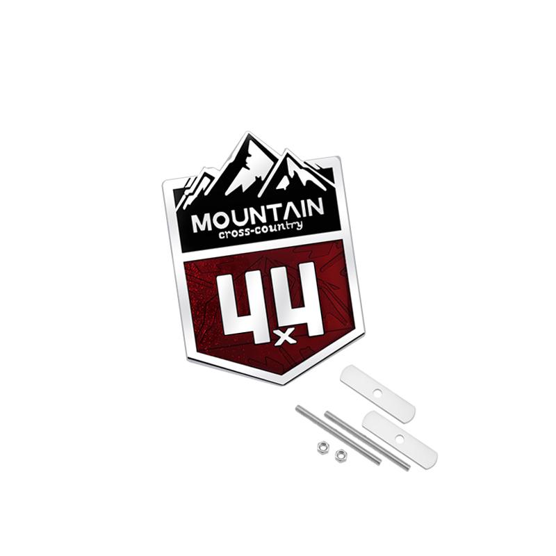 Metal Emblem Car Styling 4x4 Mountain Front Grille Sticker Badge for Jeep Compass Grand Cherokee Renegade Wrangler SUV 4WD ALT1