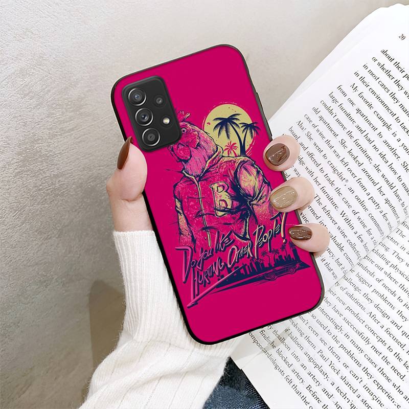 Hotline Miami Game telefoniümbris Samsung Galaxy A02 A12 A21 A22 A32 A41 A42 A51 A71 A72 Shellile