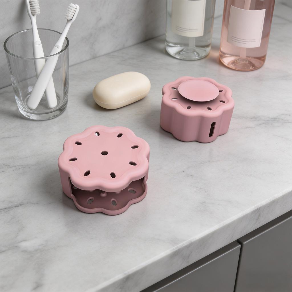 Silicone Shower Steam Holder Hanging Shower Steam Rack Bath Bomb Holder with Ventilation Holes for Bathroom Use