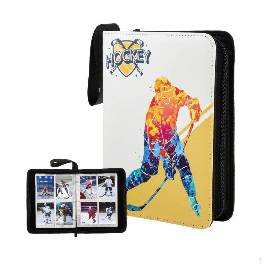 Hockey Card Binder Sleeves 4 Pocket Trading Card Binder 400 Pockets Collector 3-Ring Cards Holder Book Albums, buy the best products in the Ayzeze online store Hockey Card Binder Sleeves 4 Pocket Trading Card Binder 400 Pockets Collector 3-Ring Cards Holder Book Albums, buy the best products in the Ayzeze online store