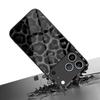 Schwarz Weiß Leopardendruck Plüsch Gehärtetes Glas Handyhülle Für iPhone 17 16 15 14 13 12 11 Pro Max 17 Air 7 8 Plus XR XS X Abdeckung