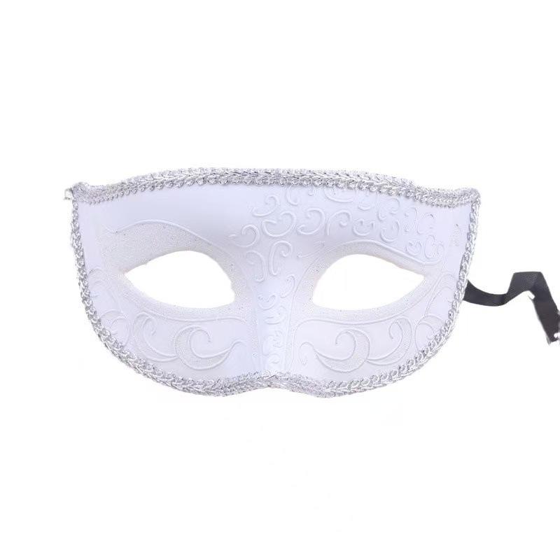 Maschera Veneziana Vintage in Pizzo Traforata, Maschera Decorativa Intagliata Glitterata per Feste in Maschera per Adulti