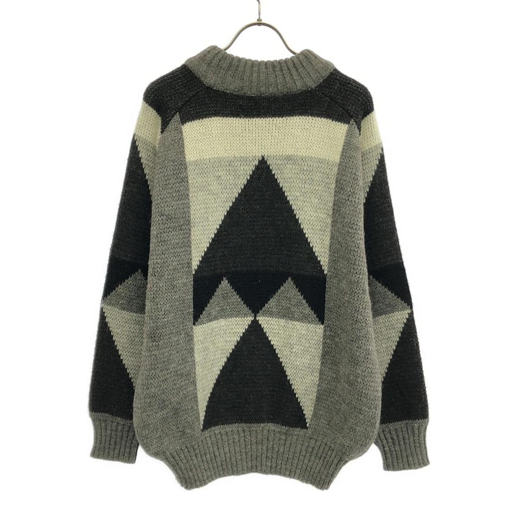 Valentino Garavani 90s Made in Italy Old Geometry Long sleeve knit Men's Used