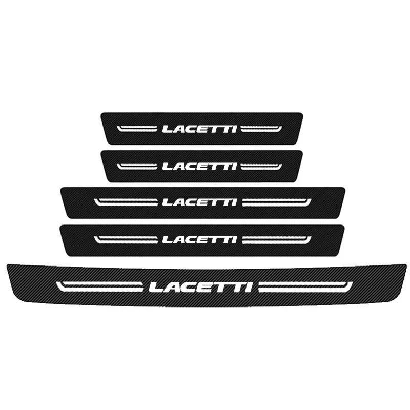 Car Door Sill Protector Stickers Front Rear Threshold Decals For Chevrolet LACETTI Rear Trunk Bumper Anti-Scratch Accessories Amw123