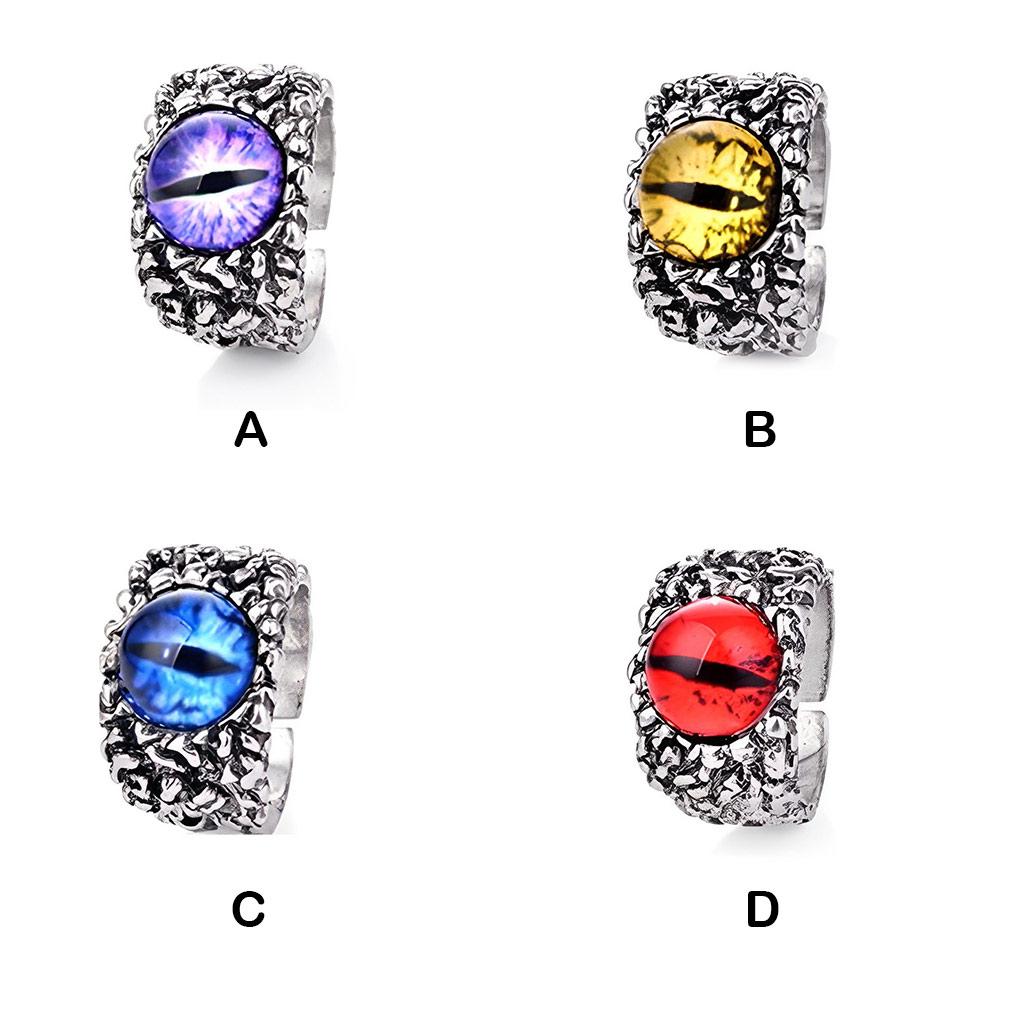 Ring Eye Snake Multi Colors Retro Style Gothic Finger Rings Unisex Waterproof Jewelry Men Gift Adult Birthday Festival