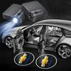 AABHG1 2Pcs Car LED Decorative Door Light Welcome Projector Lamp Fit Chevrolet Silverado Impala Malibu Equinox Cruze Camaro Blazer Aveo