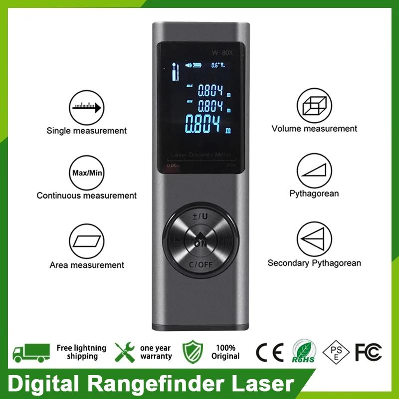 Laser Distance Meter Rangefinder Laser Tape Measure Digital Laser Rangefinder Angle Measure Range Finder Construction Tool