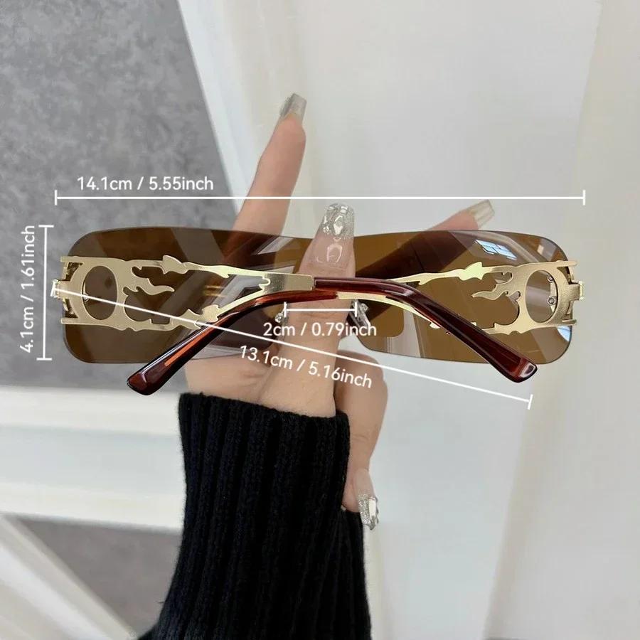 Casual Square Sunglasses Women Men Rimless Sun Glasses Female Male Designer Brand Lovely Travel Outdoor