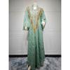 Middle East Evening dress Arab Dubai Dress Robe Mesh Embroidery Sequins Women clothes Tassel Dress Dress