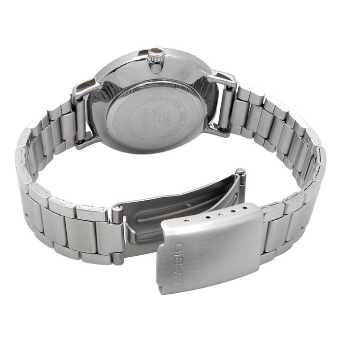Casio LTP-VT03D-1B Women's Analog Quartz Watch, Black Metal Band