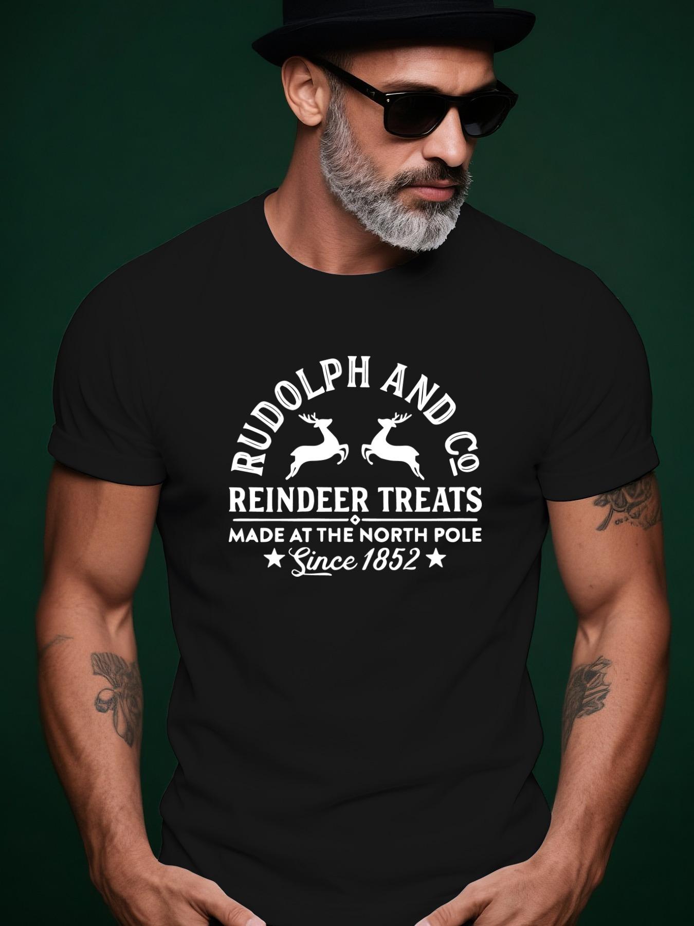 Summer with Rudolph & Co Deer Design - Round Neck T-shirt S