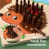 Sensory Wooden Hedgehog Training Set For Kids Brain And Motor Skills Enhancement