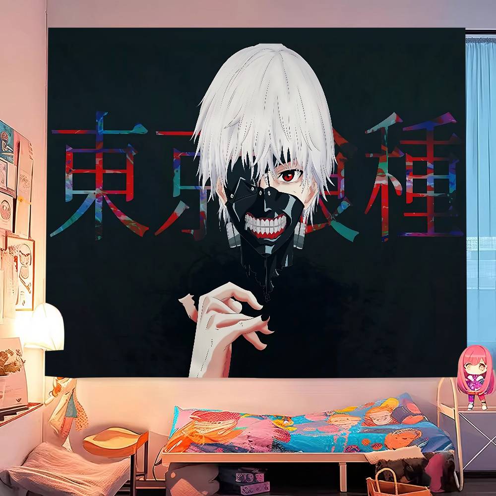 Anime Tokyo Ghoul Hanging Bohemian Tapestry Bohemian Wall Tapestries Mandala Cheap Hippie Wall Hanging