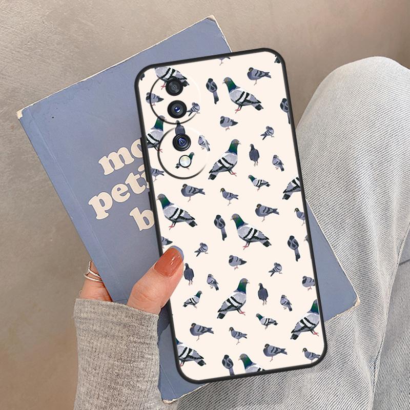 The Pigeons Case For Honor Magic 8 Pro 5 6 7 Lite Cover For Honor 200 400 90 70 50 X8a X8b X9a X9b X9c
