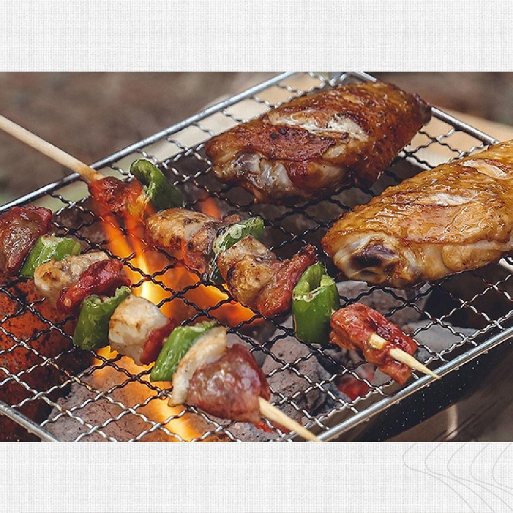 Portable Folding Barbecue Grill Detachable Grill Burn-er Stand Compact Barbecue Stove Outdoor