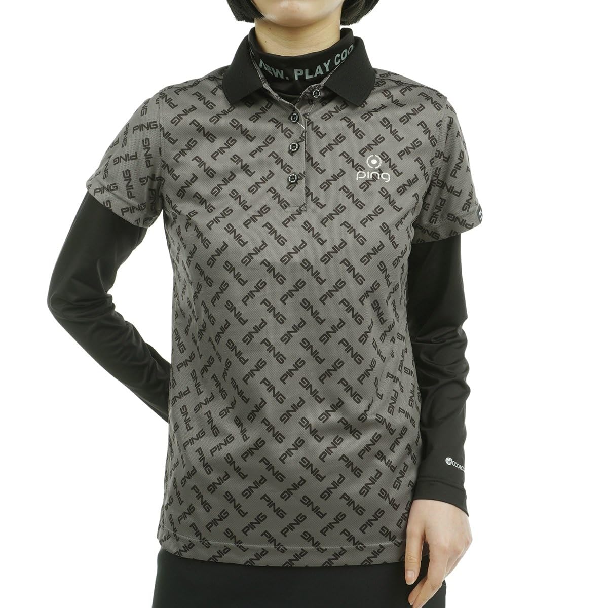 

рубашка-поло с подкладкой UV Golf LL [Pin Apparel] Женская (испарительное охлаждение, быстросохнущий, защита) / / 622-4160214 010_Черный
