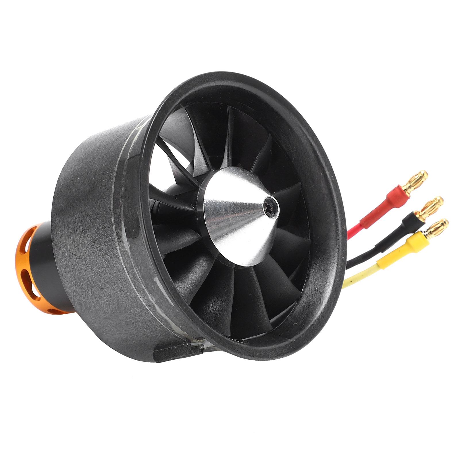 

QXMotor 64mm EDF Set 28222400KV Безщітковий двигун з 12 лопатями Канальний вентилятор для літака на радіоуправлінні