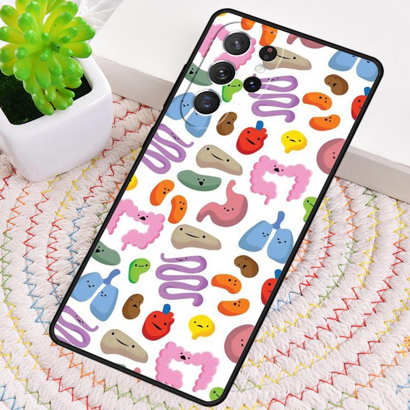 Medical Human Organs Brain Kidney Art Soft Phone Case For Samsung Galaxy Note 10 Pro S26 S25 S24 S23 S22 S21 Plus Ultra Cover