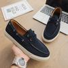 Fashion Suede Leather Men Loafers Elegantes Mens Casual Shoes Leisure Walk Male Slip on Footwear All-match Boat Shoes Outdoor Sneakers