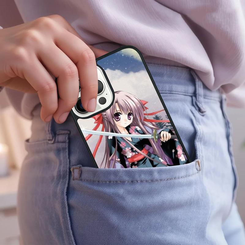 Japanese Style Anime Girl Phone Case For iPhone 17 Air 15 16e 14 13 Pro Max Coque 12 11 Pro Max PLUS cover