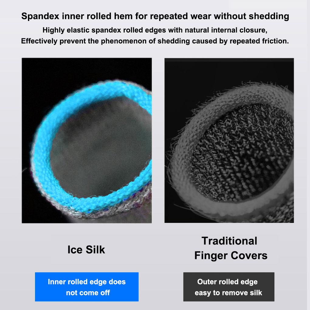 1 Paar rutschfeste wiederverwendbare Handy-Gaming-Fingerspitzenhandschuhe Handy-Spiel Schweißabweisend Kratzfest Ärmel Gaming-Zubehör