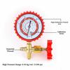 Control Valve Air Conditioning Pressure Gauge Pressure Gauge Manometer  Cooling Agent Charging
