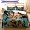 3pcs JoJo's Bizarre Adventure1 pattern bedding set duvet cover set includes duvet cover &pillowcases, perfect all season bedroom decoration & gift