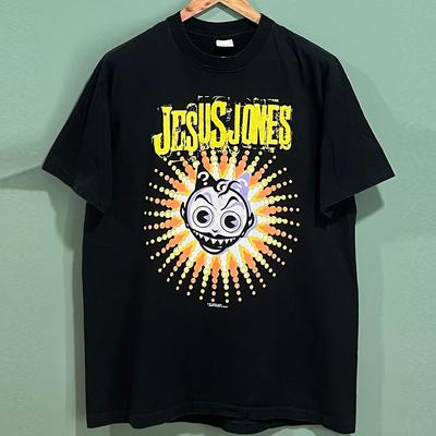 Jesus Jones Alternative Rock Band Men's and Women's Short-sleeved T-shirts Y2k American Pure Cotton Round Neck
