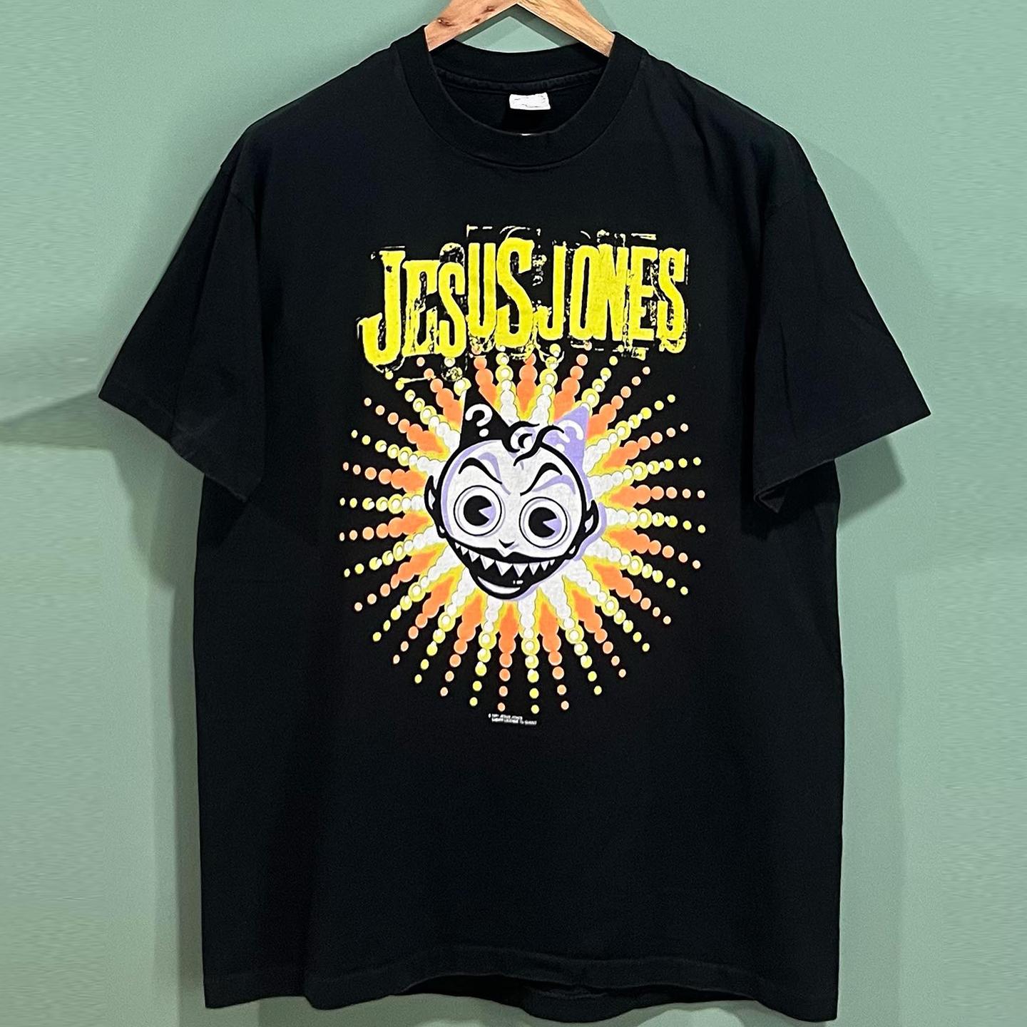 Jesus Jones Alternative Rock Band Men s and Women s Short-sleeved T-shirts Y2k American Pure Cotton Round Neck S разноцветный