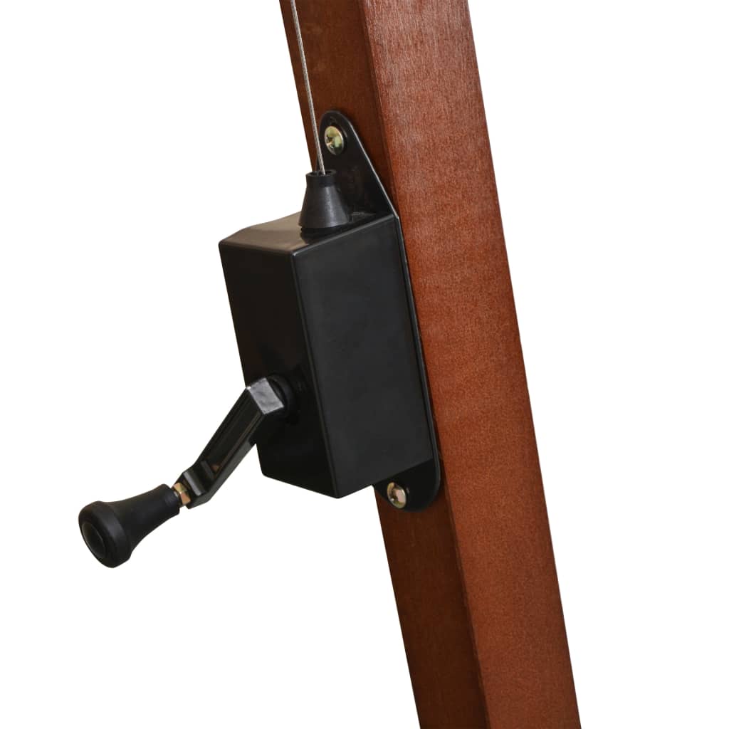 Umbrella 300x300 Cm Wooden Mast White