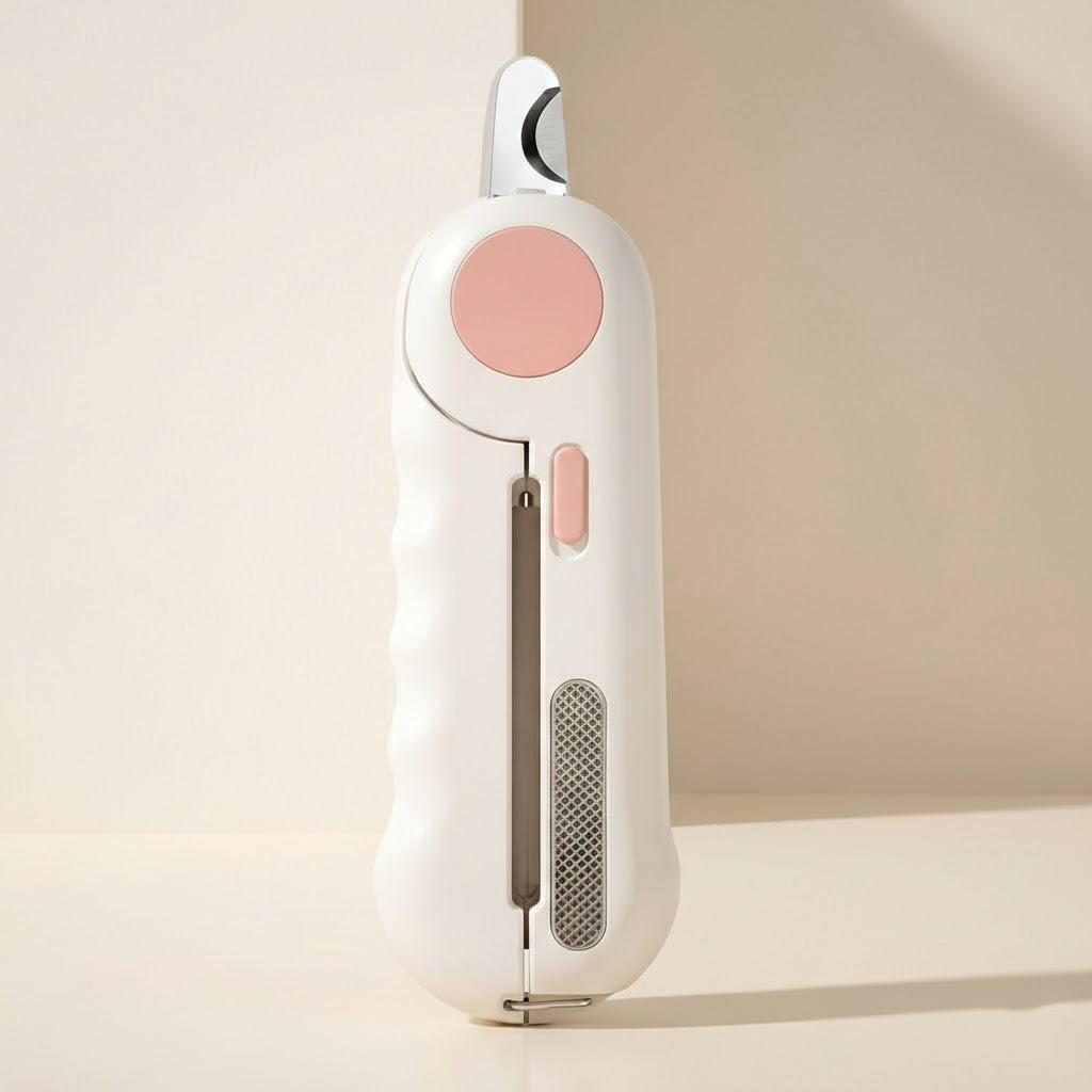 

LED Light Premium Pet Nail Clipper Dog Cat Grooming Claw Trimmer Scissors Cutter Supplies Accessories рожевий