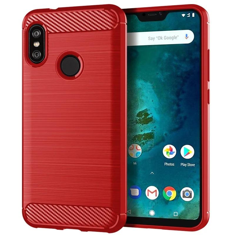 

Для Xiaomi Mi A2 lite mia2lite redmi6 pro Мягкий силиконовый чехол задняя крышка для xiaomi a2 lite mi a2lite redmi 6pro Матовые чехлы For Mi A2 lite красный