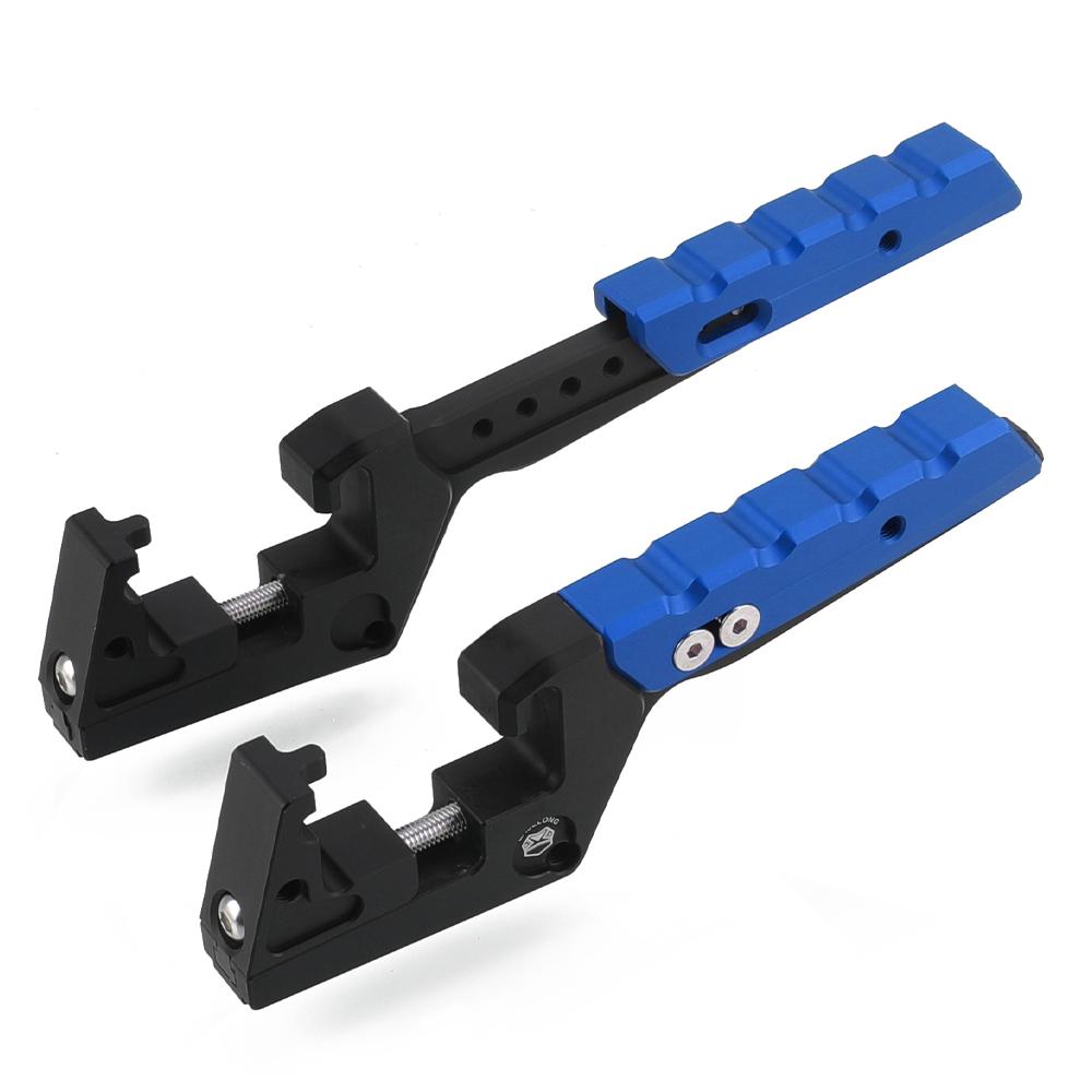 For 125 200 250 350 380 400 450 520 525 530 EXC MXC Adjustable Passenger Foot Peg Extensions Footpegs Extended Motocross Parts