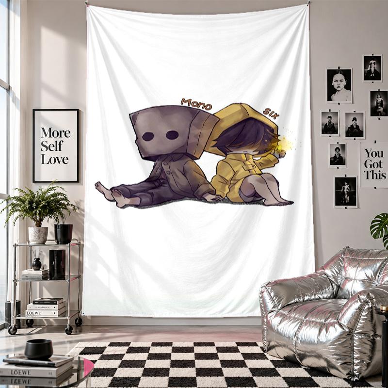 Wall TapestryLittle Nightmares Six Mono Art Hanging Cloth Decorative Background Cover for Room Decoration